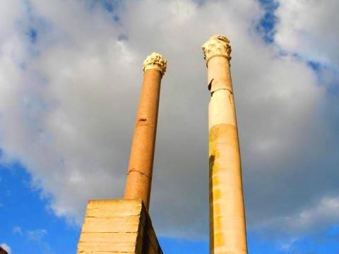 Colonnes à Cartage (Tunisie)